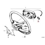 Original BMW E23 E31 E32 Logo Emblem Stir Kemudi Steering Wheel Badge - Gambar 6