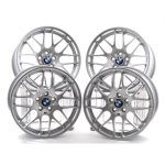 4x Original BMW E46 M3 CSL Wheel Velg Mobil Style 163 M Cross Spoke - Gambar 3