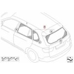 Original BMW E70 X5 Sun Blind Tirai Pelindung Sinar Matahari Belakang - Gambar 4