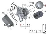 Original BMW F30 F32 F35 F36 Cover Tutup Filter Oli 11427525334 - Gambar 5