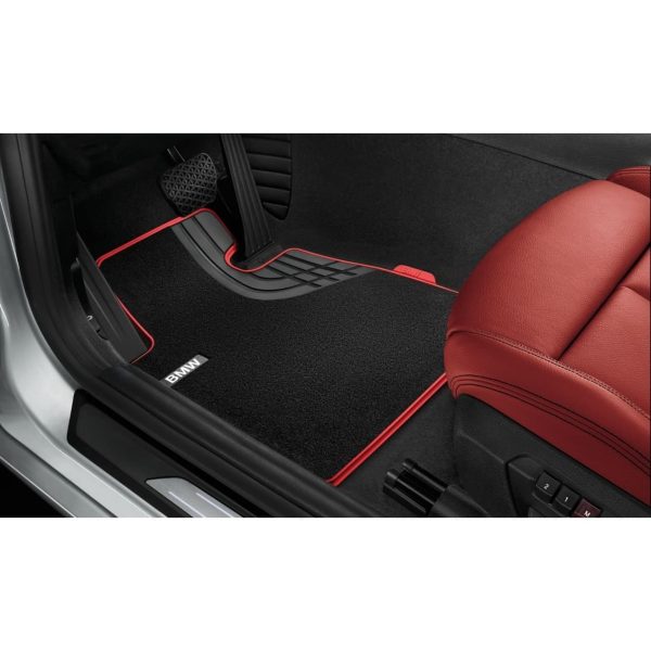 Original BMW F30 F80 Sport Line Velours Floor Mats Karpet Bludru - SET