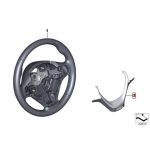 Original BMW Individual Sport Line Steering Wheel Trim Cover F30 F32 - Gambar 5