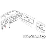 Original BMW E90 E91 E92 E93 Dash Trim Cover AC Depan Kanan Titan II - Gambar 4
