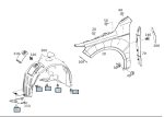 Ori Mercedes W117 C117 CLA Class Set Baut untuk Fender Liner Depan