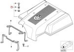 Ori BMW E53 X5 4.4i M62 Engine Cylinder Cover Tutup Silinder Mesin SET - Gambar 4
