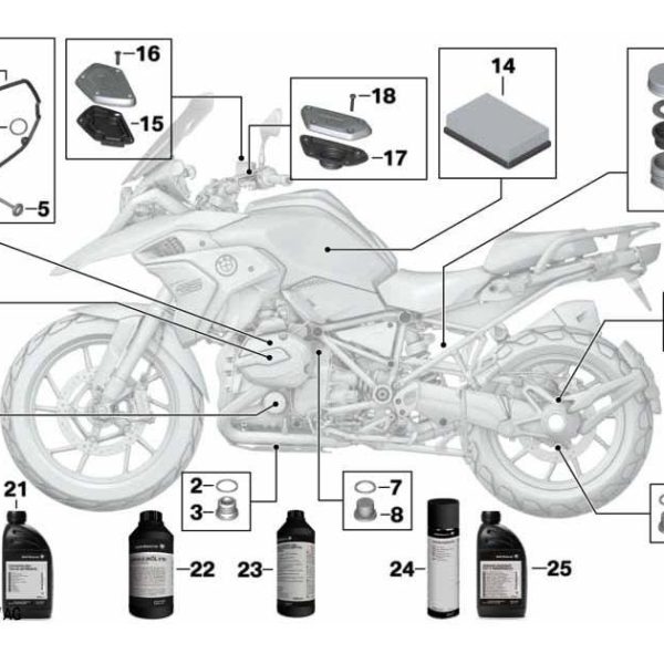 Original BMW Motorrad Oil Filter Oli K50 K51 K52 K53 K54 R 1200 GS K70 K71 K72 K73 K75 K80 K81 K82 K83 K84