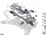 Original MINI F55 F56 F57 Steering Rack Rak Stir Electric EPS 32105A39020 - Gambar 5