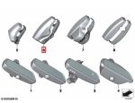 Original BMW E90 E92 E60 E66 E84 E89 Cover Tutup Kaca Spion Interior Tengah - Gambar 5