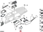 Original BMW G20 G21 G22 Trim Cover Kisi Kisi AC Dashboard Black Gloss Pearl Chrome DEPAN KANAN - Image 5