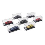 1:64 BMW 50 Years of 3 Series Collections 7 Generations Diecast Miniatur Display Box E21 E30 E36 E46 E90 F30 G20 - Gambar 3